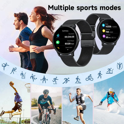 LIGE SOS Smartwatch 1,39 Zoll HD Sprachassistent Bluetooth Anruf Sport Fitness Smart Watch Männer Frauen Für Android IOS 2025 Neue