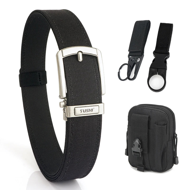 VATLY Rigid Tactical Gürtel Herren Nylon Metall-Schnalle Duty Casual