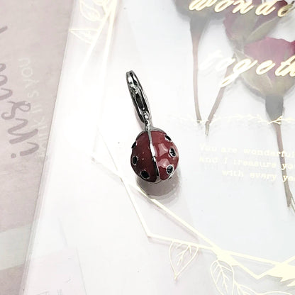 Damen-Charm-Anhänger Marienkäfer rot süß Glück aus Sterlingsilber