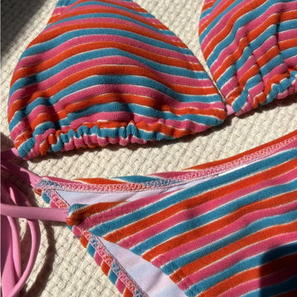 Weißer Push-Up-Bikini im brasilianischen Stil für Damen – ideal für Strand und Pool