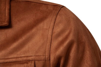 Herbst Winter Wildleder Lederjacke