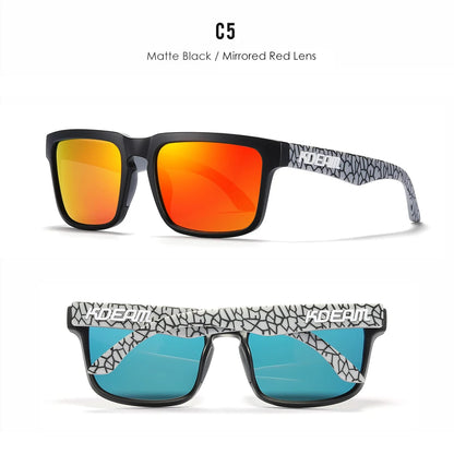 Sonnenbrille quadratisch polarisiert lässig Outdoor Unisex Pärchen neues Paket