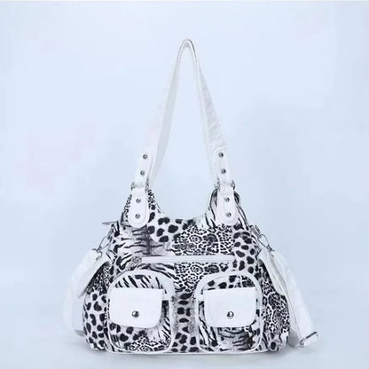 Damen-Handtasche Mit Viel Stauraum Und Mehrfachfächern Aus PU-Leder Für Alltag Und Freizeit