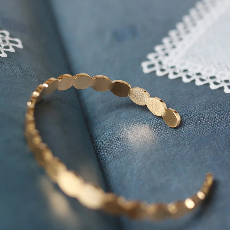 Damen-Armreif Wafer-Design gebrostet