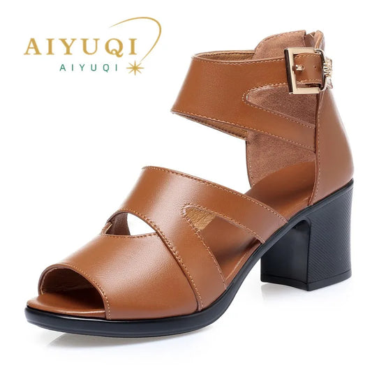 Damen Römische Sandalen Ausschnitt Fischmaul