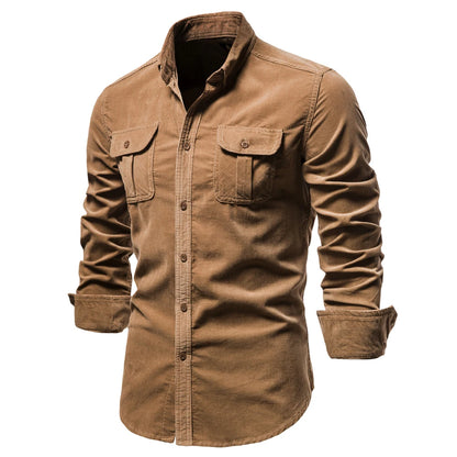 Herren Langarmshirt aus 100 Prozent Baumwolle für klassisches Freizeitdesign