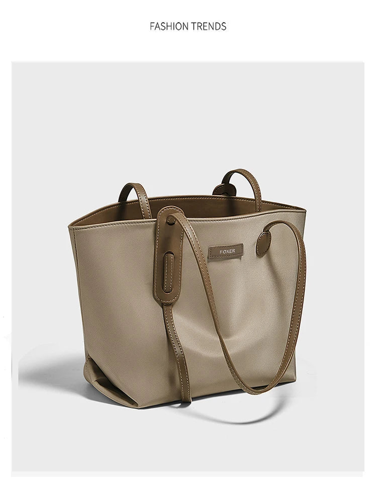 Damen Tote Bag aus weichem PU-Leder mit großem Fassungsvermögen