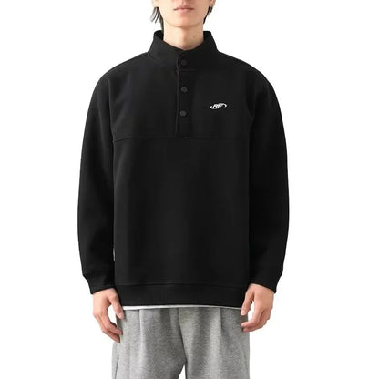 Frühling männer Brief Gedruckt Taste Sweatshirt Stehkragen Patchwork Pullover Hoodies 2025, Neue Casual Y2K Langarm Sudaderas