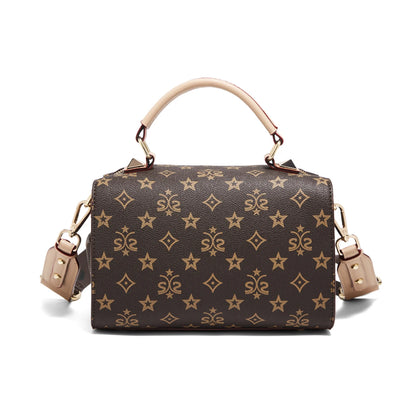 Damen Handtasche aus PU-Leder im Boston-Stil mit verstellbarem Tragegurt