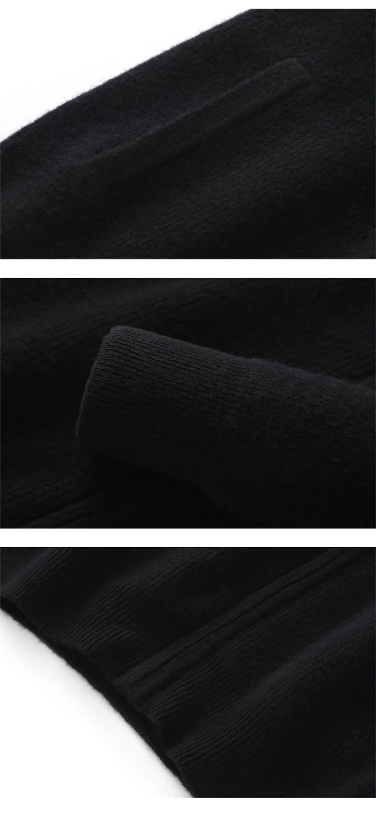 Stehkragen Reißverschluss Strickjacke Pullover Herrenmantel Business Casual Herbst Winter neue reine Wolle Strickjacke Männer Doppeltaschen