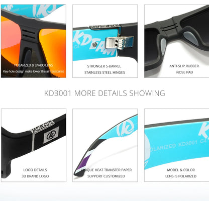 Sonnenbrille quadratisch polarisiert schlagfest antireflektierend Cat.3 Herren