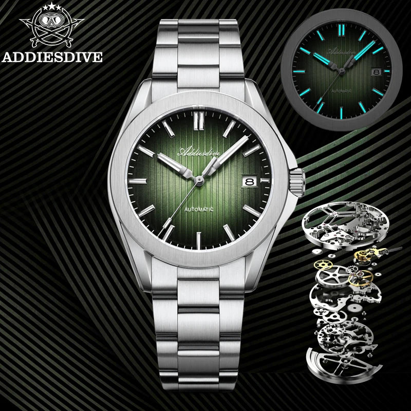Herren-Taucheruhr mit Saphirglas und NH35-Automatikwerk
