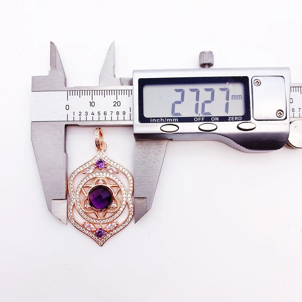 Damen-Anhänger Hand Fatima Chakra Lotus Bohemia aus Sterlingsilber