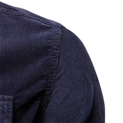 Herren Business Casual Hemd aus 100 Prozent Baumwolle im einfarbigen Slim Fit