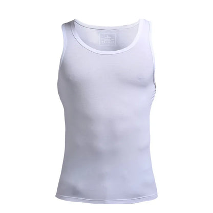 Ärmelloses Herren-Trainingsshirt mit gekämmter Textur – schnelltrocknend für Sport und Freizeit im Sommer