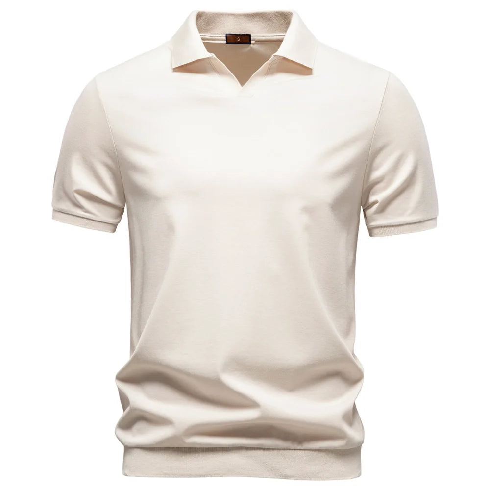 Hochwertiges Atmungsaktives Poloshirt Für Herren Mit Seidiger Weichheit