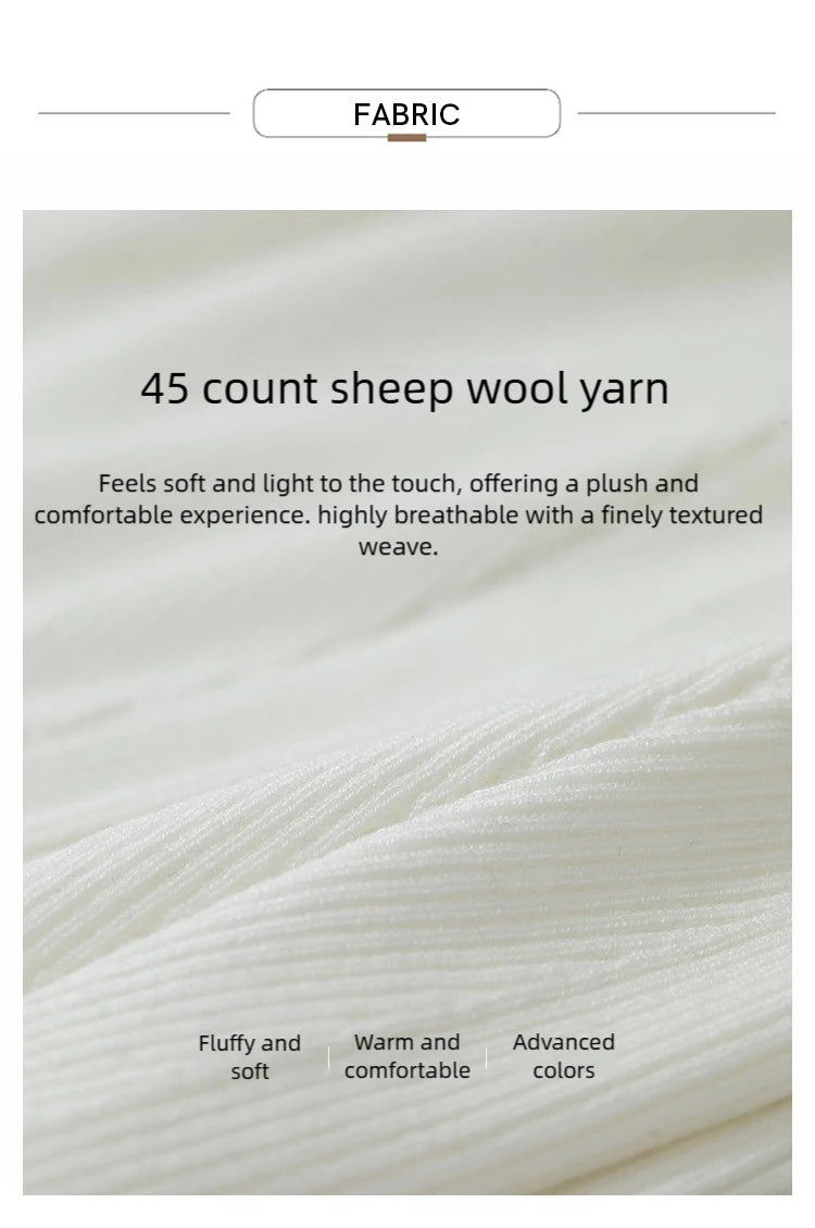 Strickstoff-Muster aus 45 count Schafwollgarn, weich, warm und fein gewebt