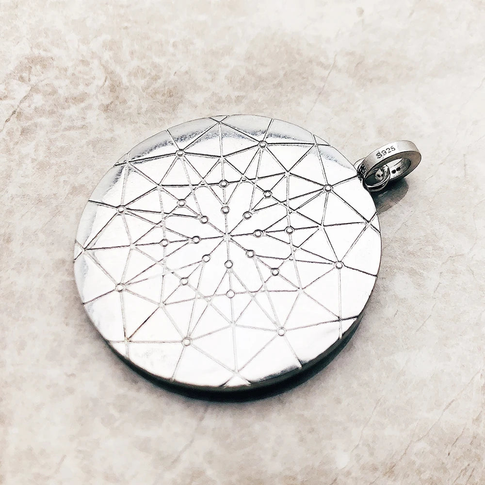 Damen-Charm-Anhänger Amulett magisch Natur Glück aus Sterlingsilber