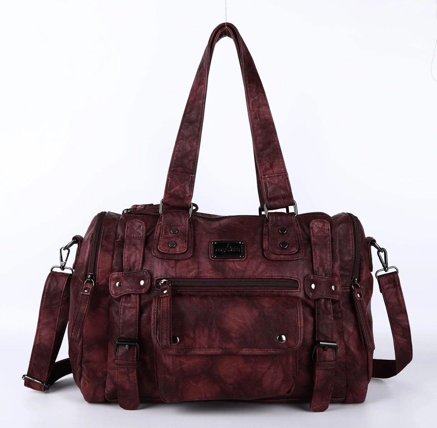 Damen-Schultertasche aus PU-Leder mit Top-Griff und extrem großem Fassungsvermögen für Alltag
