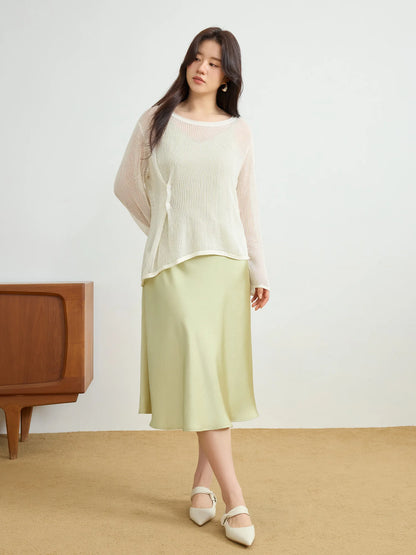 Damen-Sommer-T-Shirt mit V-Ausschnitt und Umlegekragen, Slim Fit, mit Buchstaben-Print und kurzen Ärmeln in Beige.