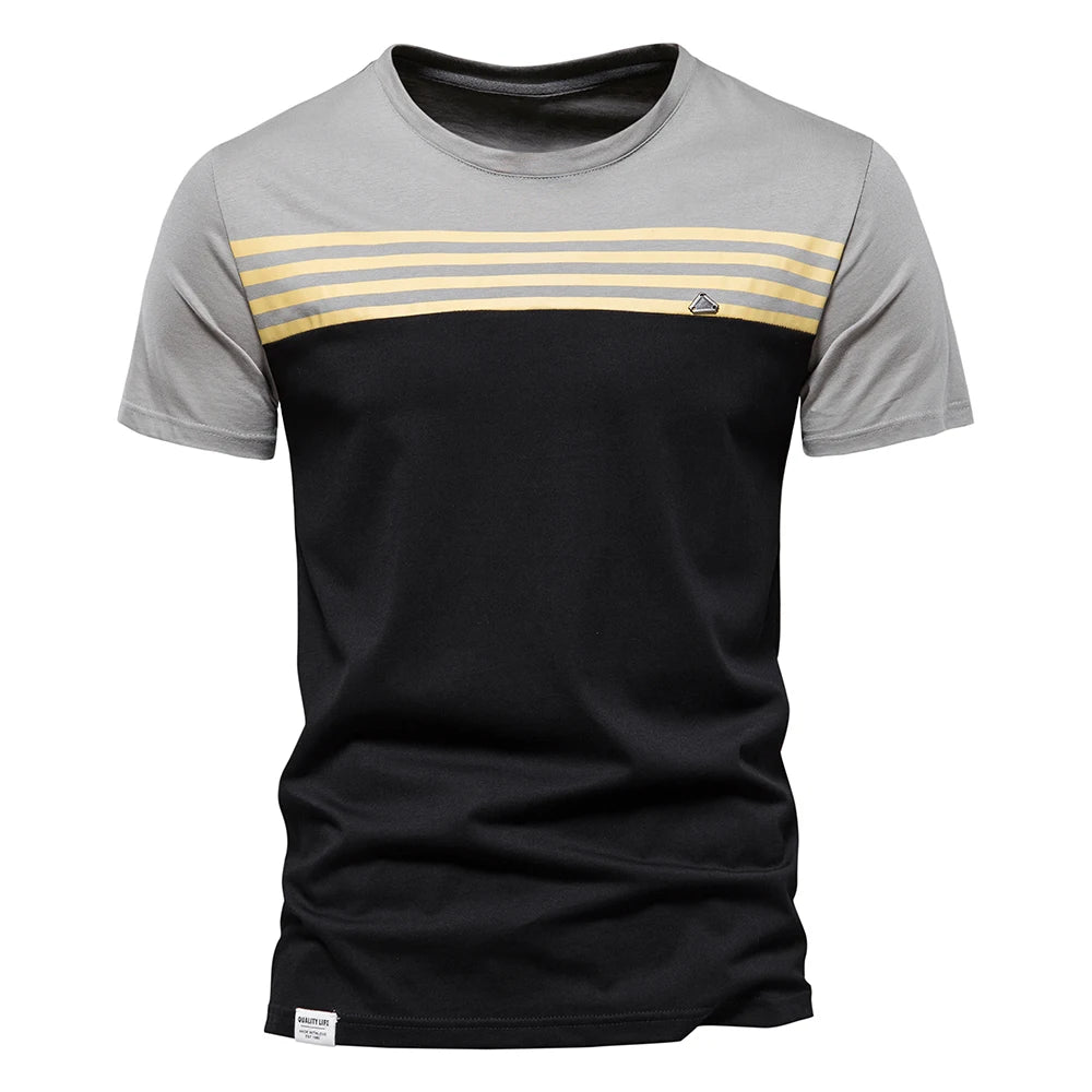 Herren T-Shirt aus Baumwolle mit Print im lässigen Streetwear-Stil