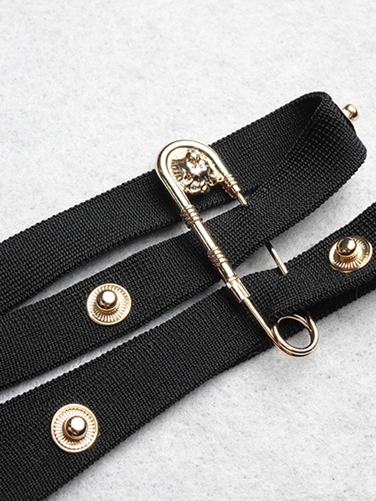 Elegantes Damen-Tunikakleid mit V-Ausschnitt, langen Ärmeln und Perlen-Patchwork-Design – figurbetont und modisch.