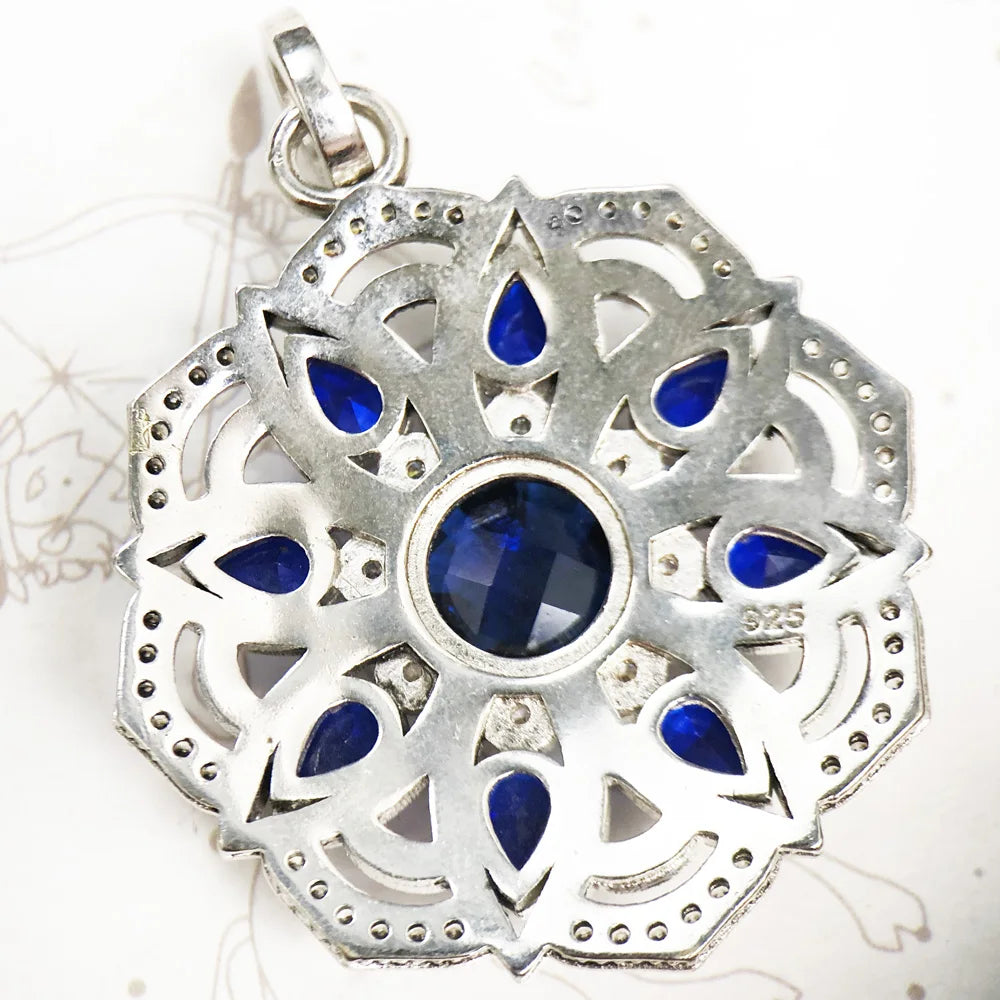 Damen-Charm-Anhänger Amulett magisch Natur Glück aus Sterlingsilber
