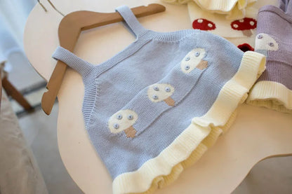 Mädchen Halter Tops im Sommer Stil mit buntem Farbblock Design