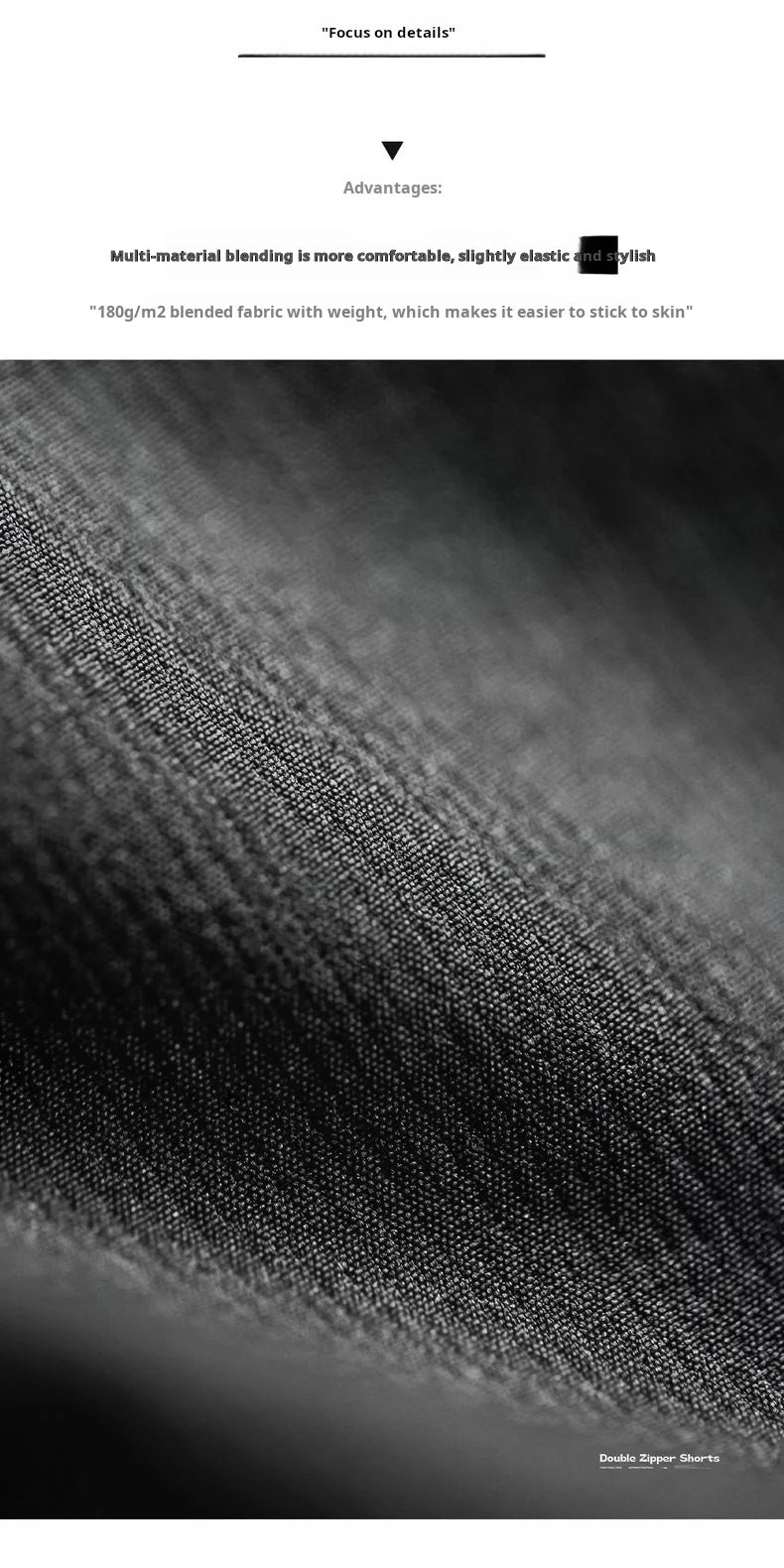 Herren Outdoor-Shorts mit doppelten Reißverschlüssen für Sommer-Laufsport