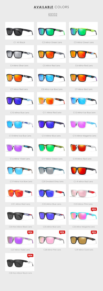 Sonnenbrille quadratisch polarisiert lässig Outdoor Unisex Pärchen neues Paket