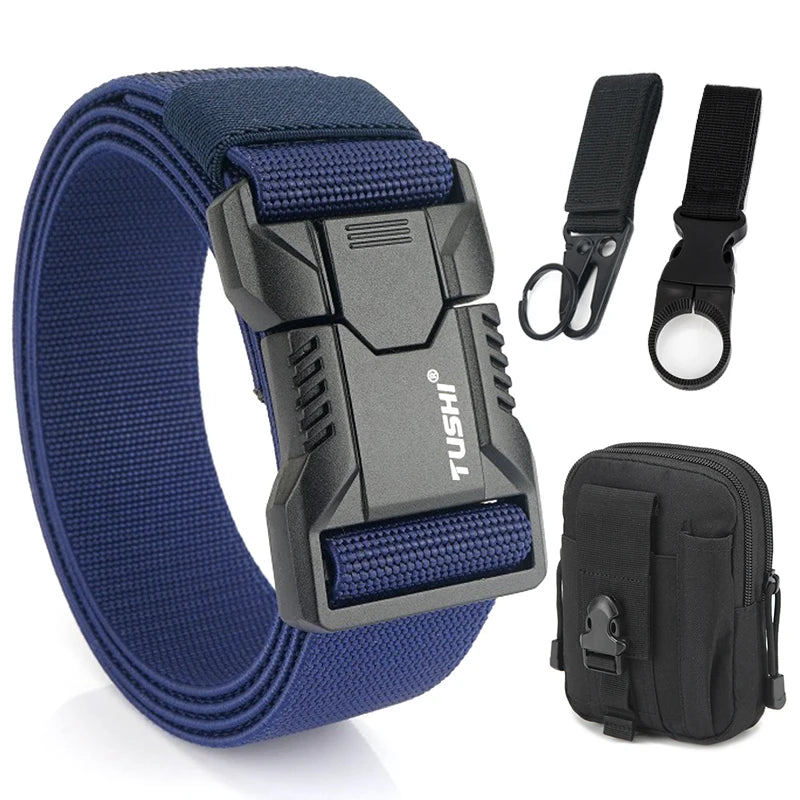 Unisex-Gürtel Outdoor Mit Aluminium-Schnalle Und Schnellverschluss Für Jeans Und Freizeit