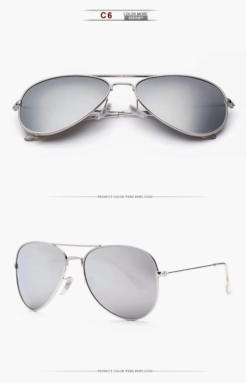 Sonnenbrille Pilot übergroß polarisiert 62mm UVA/UVB Etui Herren