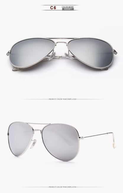 Sonnenbrille Pilot übergroß polarisiert 62mm UVA/UVB Etui Herren