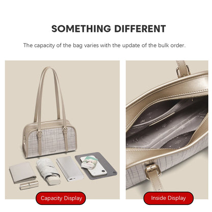 Schultertasche Aus Spaltleder Im Neuen Design Luxuriöse Satchel