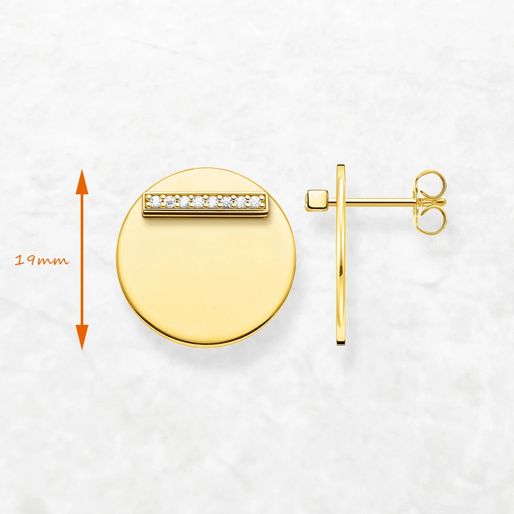 Damen-Schmuckset Halskette Ohrringe rund romantisch aus Sterlingsilber
