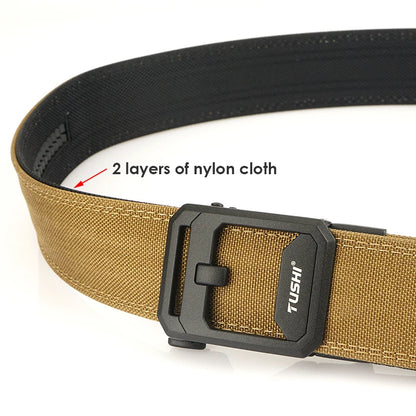 Unisex-Taktischer Gürtel aus 1100D Nylon Breite 4,3 cm mit Metall-Automatik-Schnalle für Militär IPSC Jagd