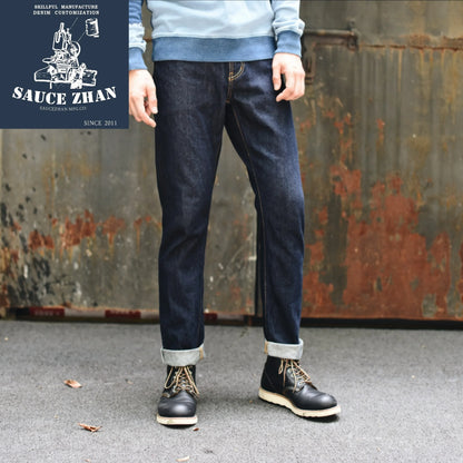 Herren Jeans aus Sanforized Denim mit Zipper Fly und schmaler Passform