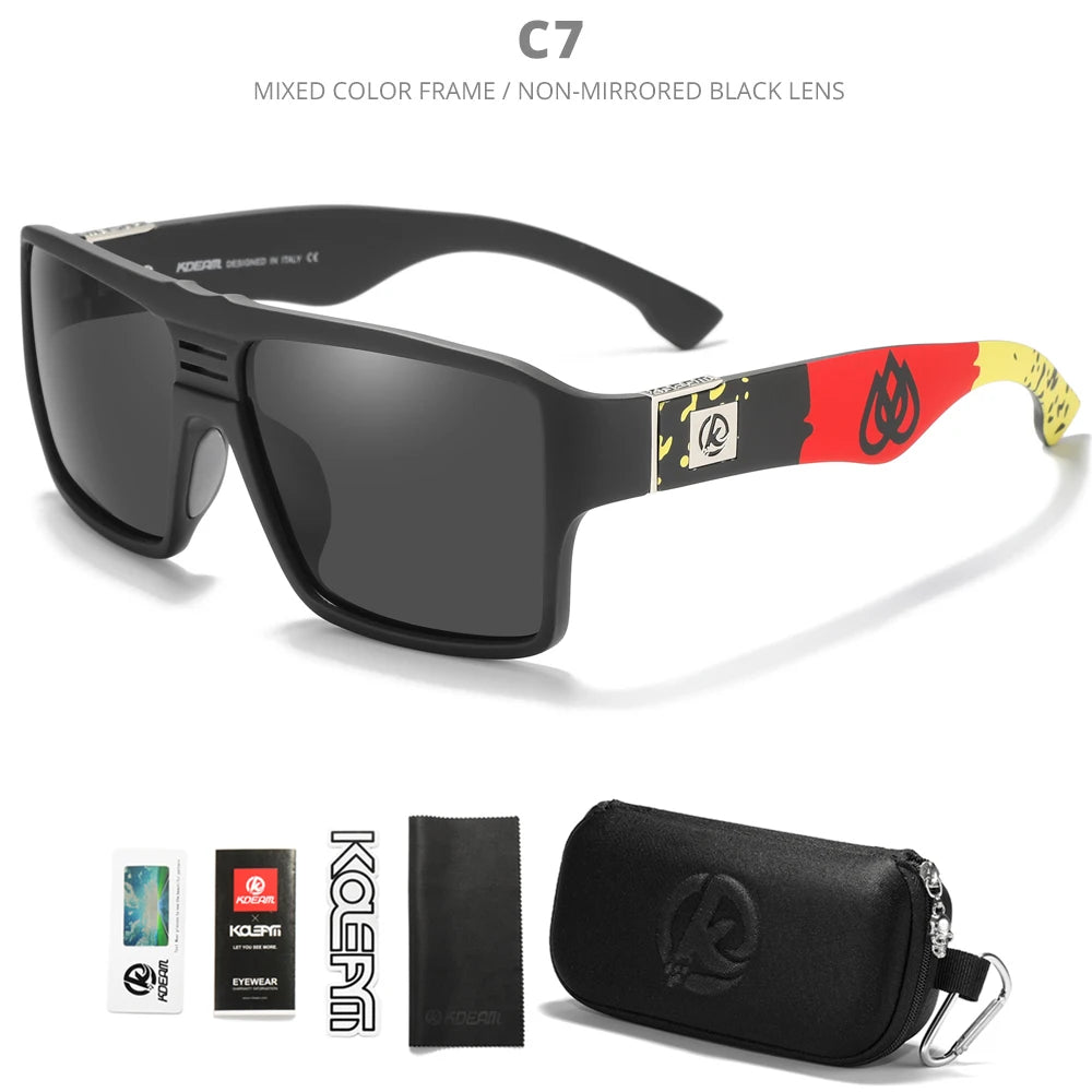 Sonnenbrille quadratisch polarisiert schlagfest antireflektierend Cat.3 Herren