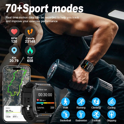 LIGE Neue 1,91 Zoll HD Smart Uhr Bluetooth Anruf 430 Mah Große Batterie Sport Fitness Tracker Smartwatch Band Für Huawei Xiaomi