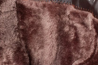 AIYUQI winter women boots first layer of leather high heeled genuine leather boots Gaotong thick with long barreled boots wool