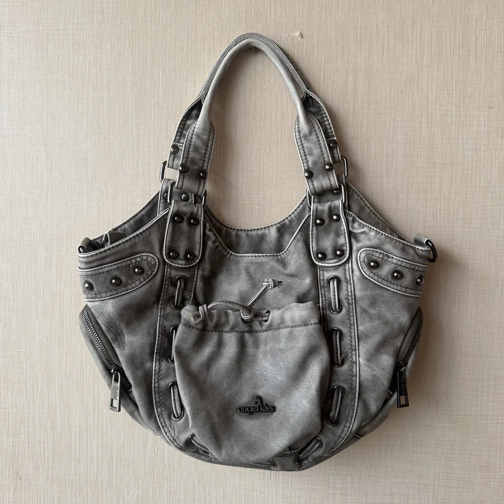 Damen-Schultertasche Großes Fassungsvermögen Mit Reißverschluss Und Mehreren Innenfächern