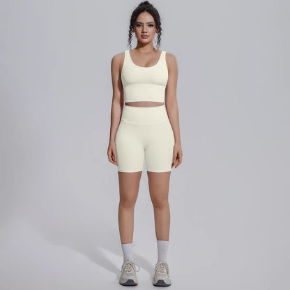 Damen Yoga Set Schnell Trocknend Hüfthebenset