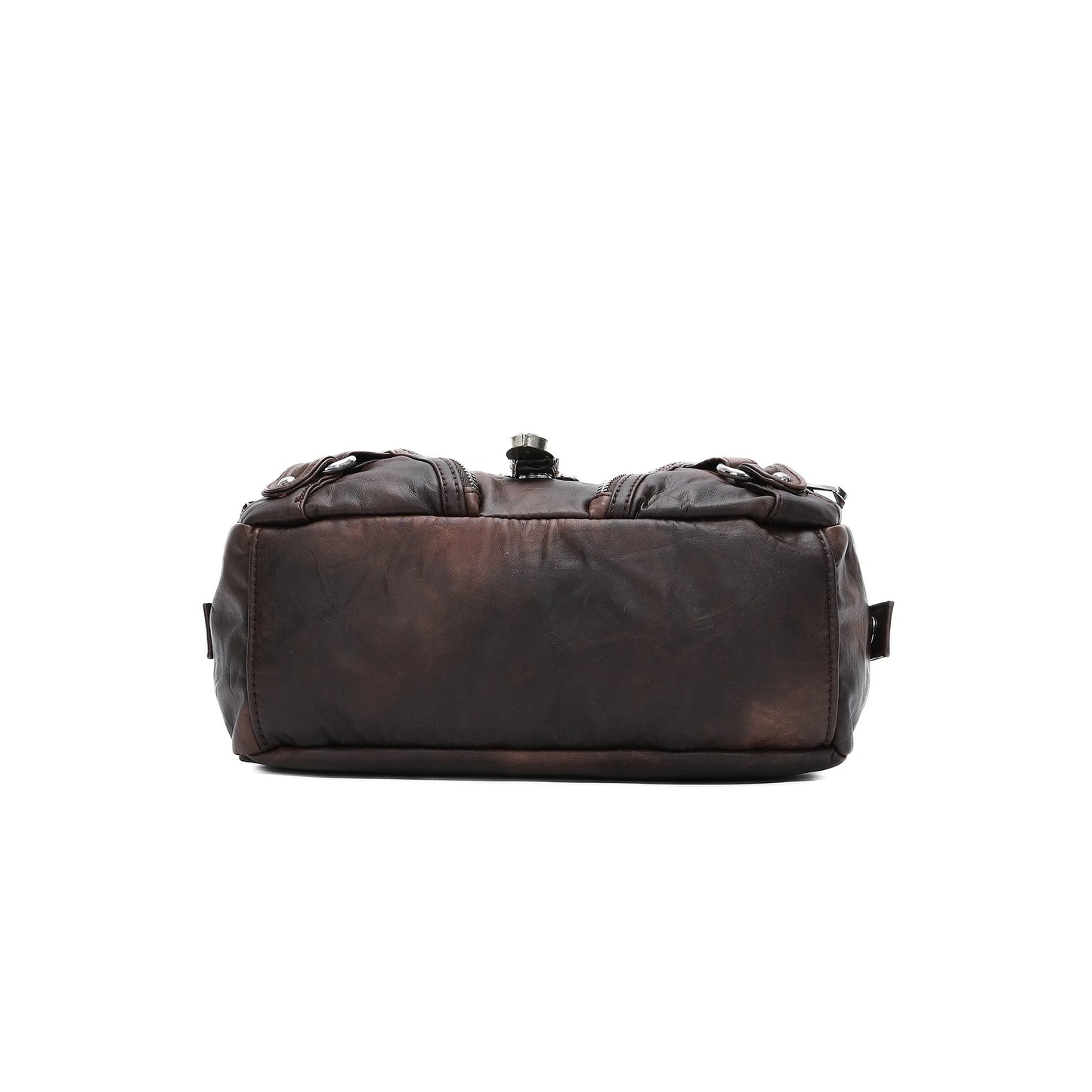 Damen-Hobo-Tasche Aus PU-Leder Mit Verstellbarem Schultergurt Und Mehrfach-Reißverschlussfächern