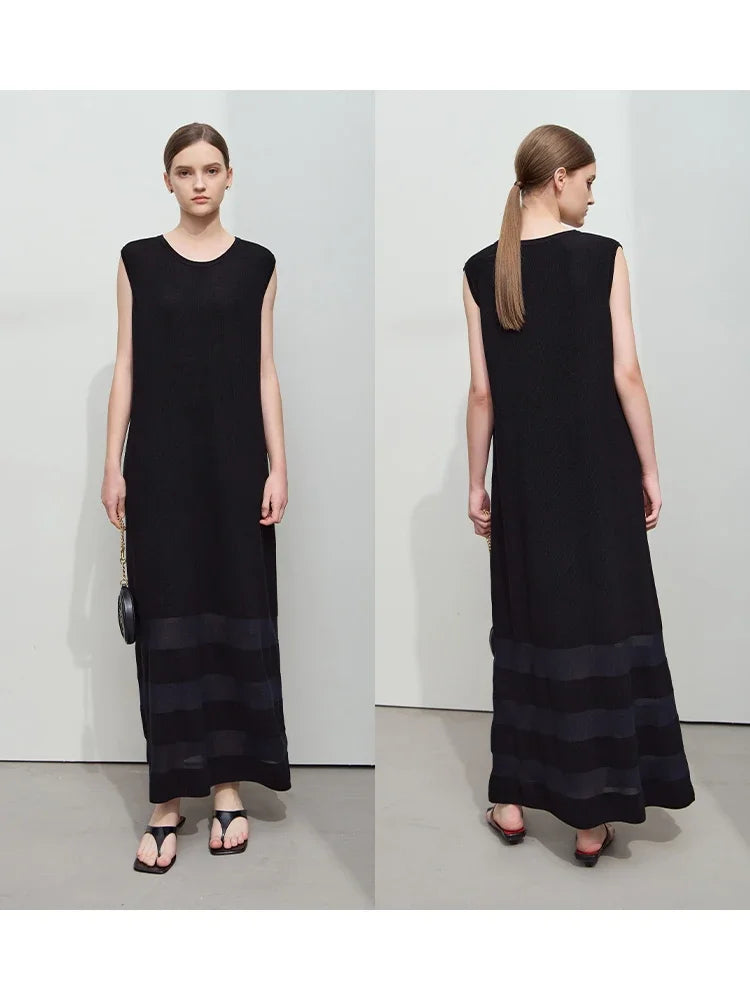 Modisches Damen Strickkleid Ärmellos Für Beruf Und Freizeit