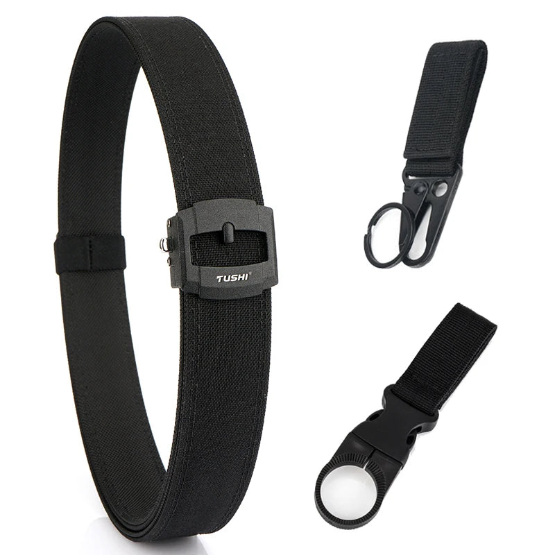 Herren-Taktischer Gürtel aus Nylon mit automatischer Metallschnalle für Outdoor-Einsatz