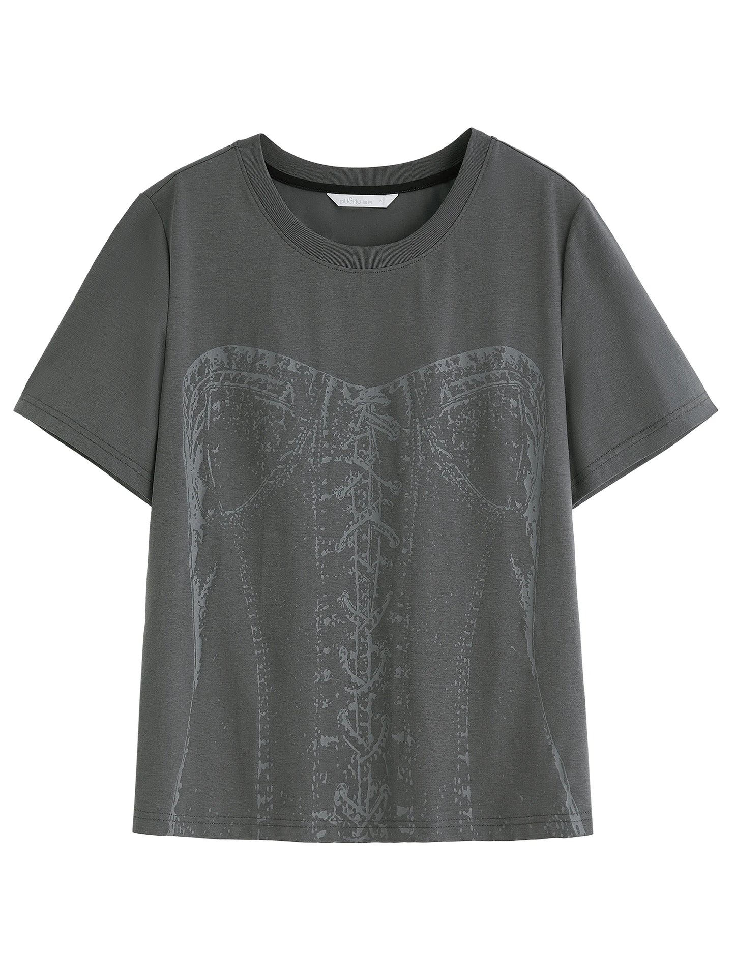 Damenbluse mit V-Ausschnitt und langen Ärmeln aus Jacquardstoff im chinesischen Stil mit Knopfleiste – in zwei Farben erhältlich.