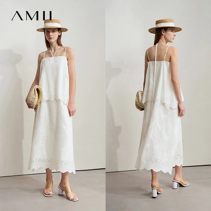 Elegant Sommerkleid Damen Mit Zauberhafter Stickerei