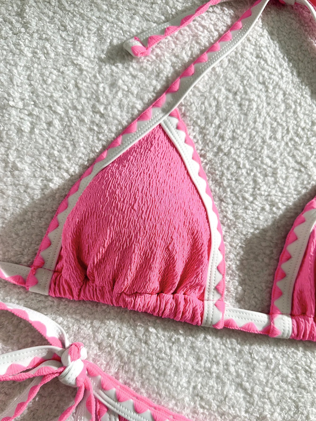 Verführerisches Damen-Bikini-Set in Unifarben – ideal für Strand und Pool