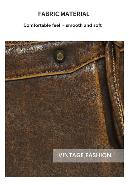 Damen-Schultertasche aus PU mit Mehrfachfächern Bronze Vintage Look Geräumige Innentaschen
