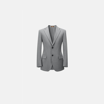 Herren-Anzugset mit Blazer und Hose in tiefem Blau und Khaki – modischer Seersucker für Frühling und Sommer, ideal für Hochzeiten und Büro.